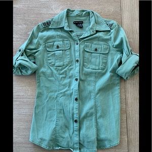 New York & Company Utility Shirt